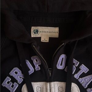 Aeropostale Black and Purple Kids Hoodie